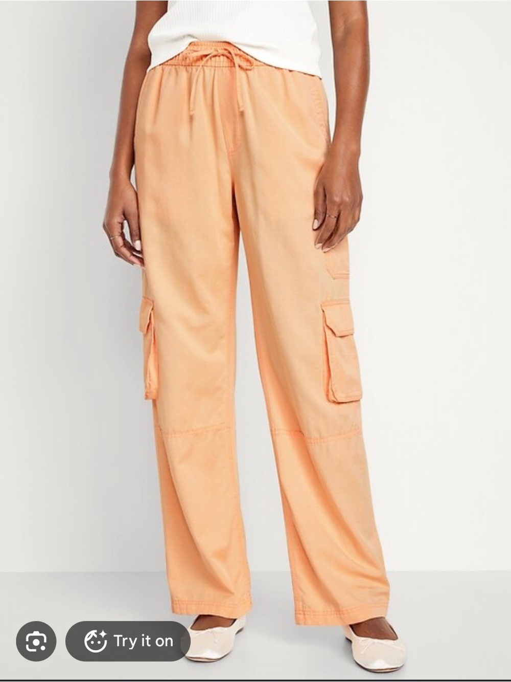 Old Navy Mid Rise Wide Leg Cargo Pants XL